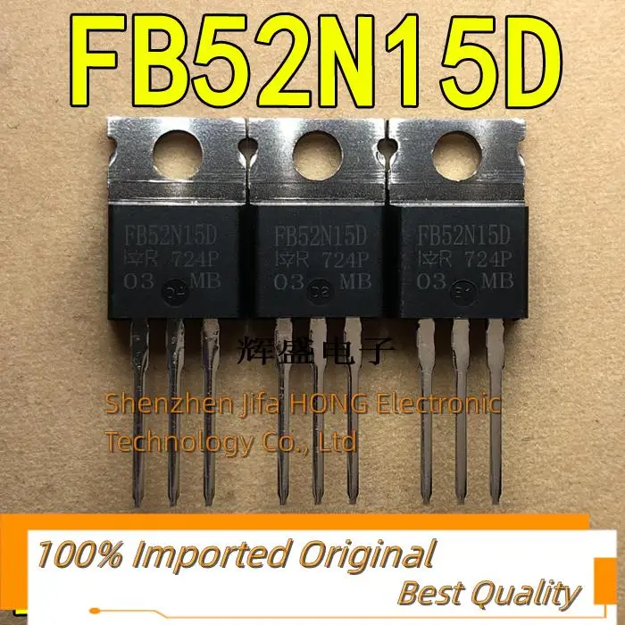 10x IRFZ46N MOSFET Transistor - N-Channel 55V 53A TO-220 Für Elektronik Projekte