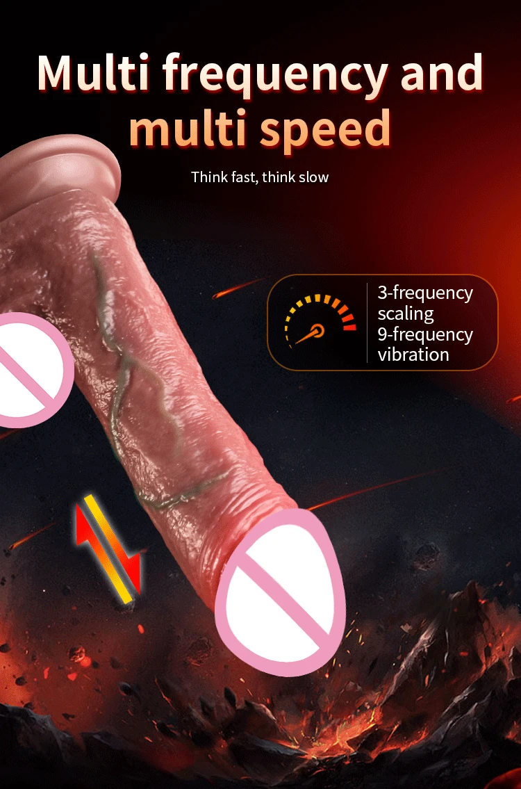 Wireless Remote Control Realistic Dildo Female Masturbation Sex Toys Adult Telescoping Vibrators Vagina Anal Vibrator for Women