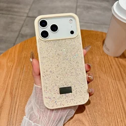Sparkling Glitter Rhinestone Shockproof Protection Case - 15 Plus or 14 Plus (Beige)