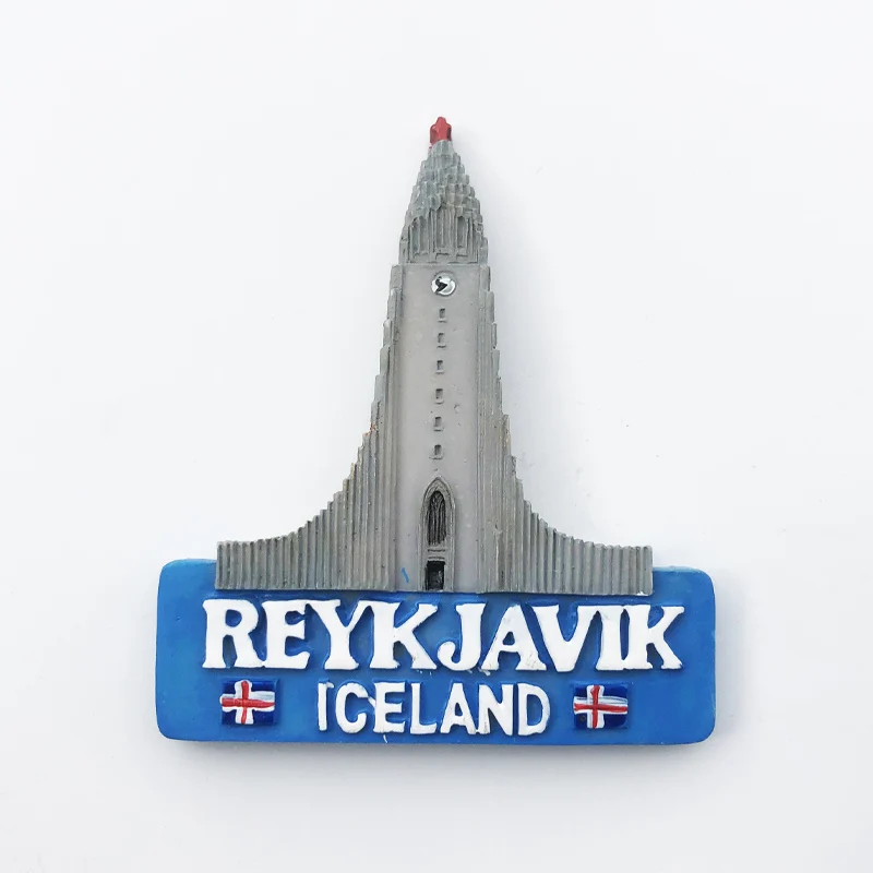Magnetic Fridge Stickers Europe Iceland 3D Fridge Magnets Tourism Souvenir Refrigerator Collection Handicraft Decoration