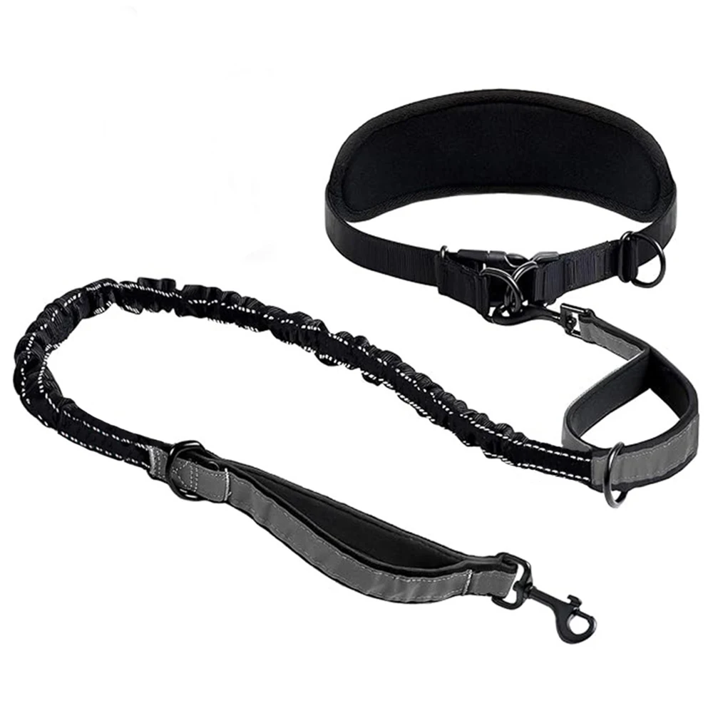 Handsfree hundkoppel med midjebälte och reflexdetaljer_voghion.com