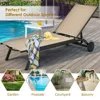 6-Position Adjustable Fabric Outdoor Patio Recliner Chair, for Poolside, Beach, Yard, Balcony, Pool Lounge Chairs 4