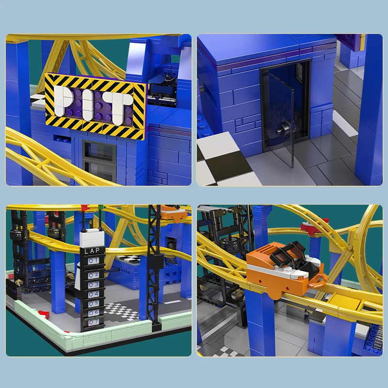 Mould King 11020 Roller Coaster Toys The Motorized Whirlwind