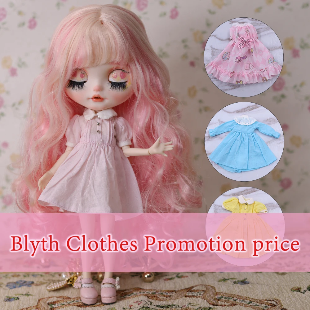 Doll Costume ICY DBS Blyth Doll Costume 1/6 BJD Casual Set Anime Girl Toy SD doll clothes