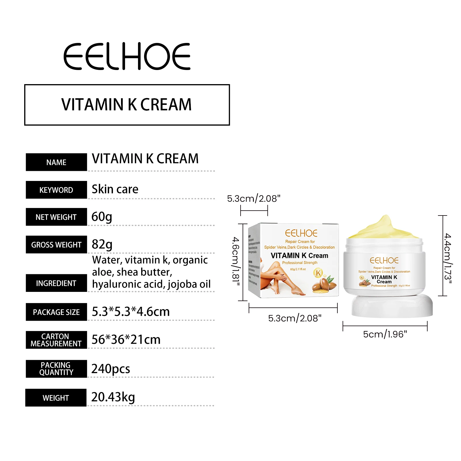 Vitamin K Cream Effective Varicose Vein Relief Cream Massage Care Relieve Leg Soreness Swelling Phlebitis Spider Pain Ointment varicose vein cream