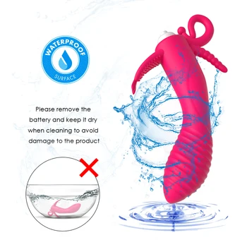 3 In 1 Vibrator Rabbit Dildo Waterproof Vaginal Clitoral Anal Stimulator Vibration Erotic Sex Toys for Women Couples Sex Shop 5