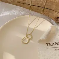 Collier Ras du Cou Géométrique Exquis pour Femme, Deux Colliers de Forme Ronde, Cadeau d'Anniversaire, Bijoux Fantaisie, Femme 4