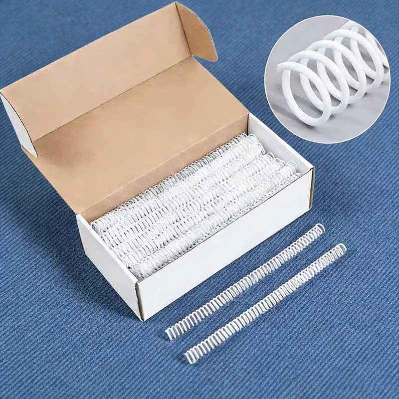 100개 A4 46홀 링 바인더 코일 DIY 노트북 바인딩 링 전화선 스네이크 북 링 사무용품 바인더 링