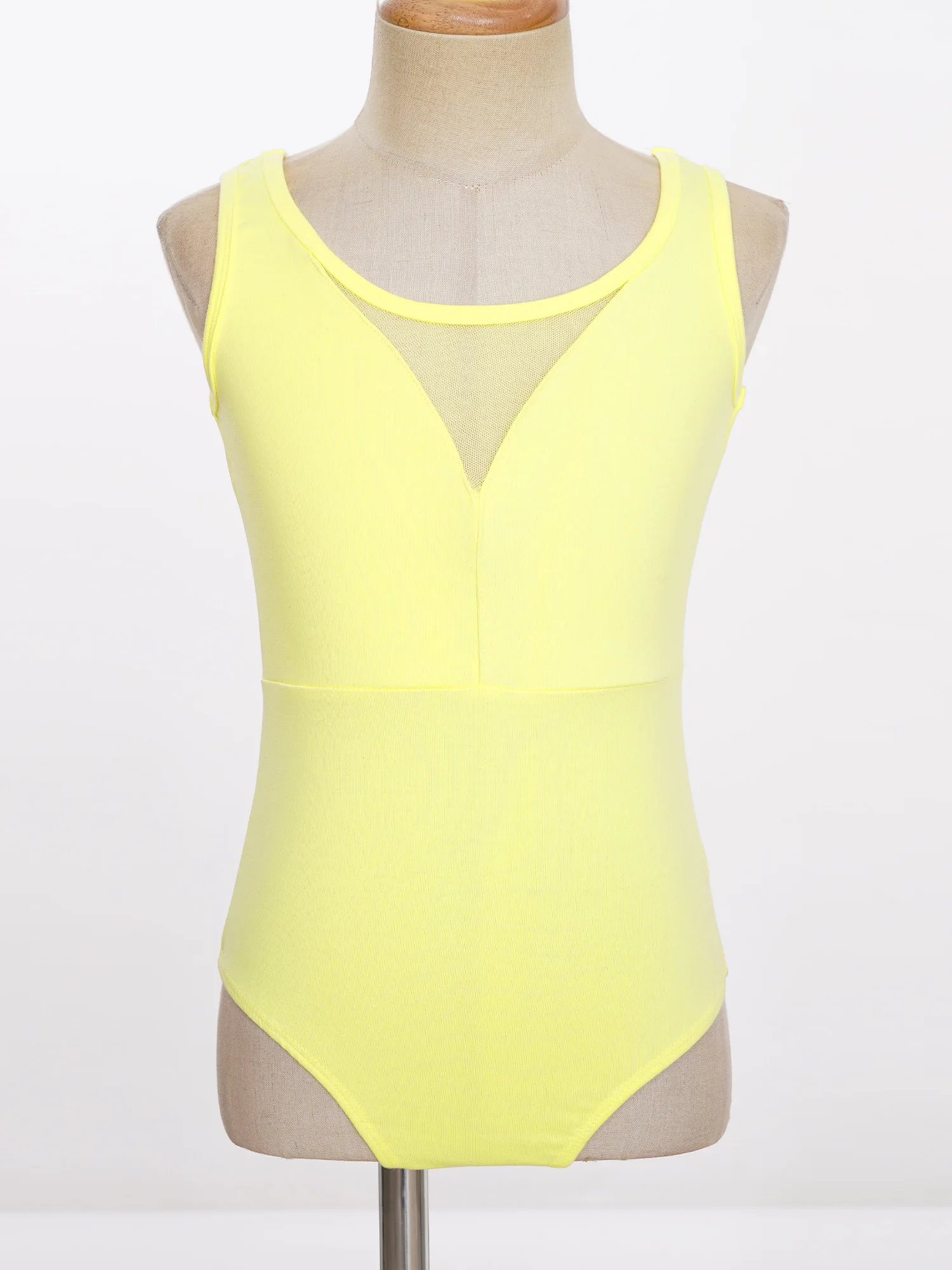 Girls Ballet Bodysuit Kids Ballet Leotard Sleeveless Mesh Patchwork V-Back Gymnastics Leotard Dance Clothing Ballerina Dancewear ballet leotard dance leotard girls dance costumes