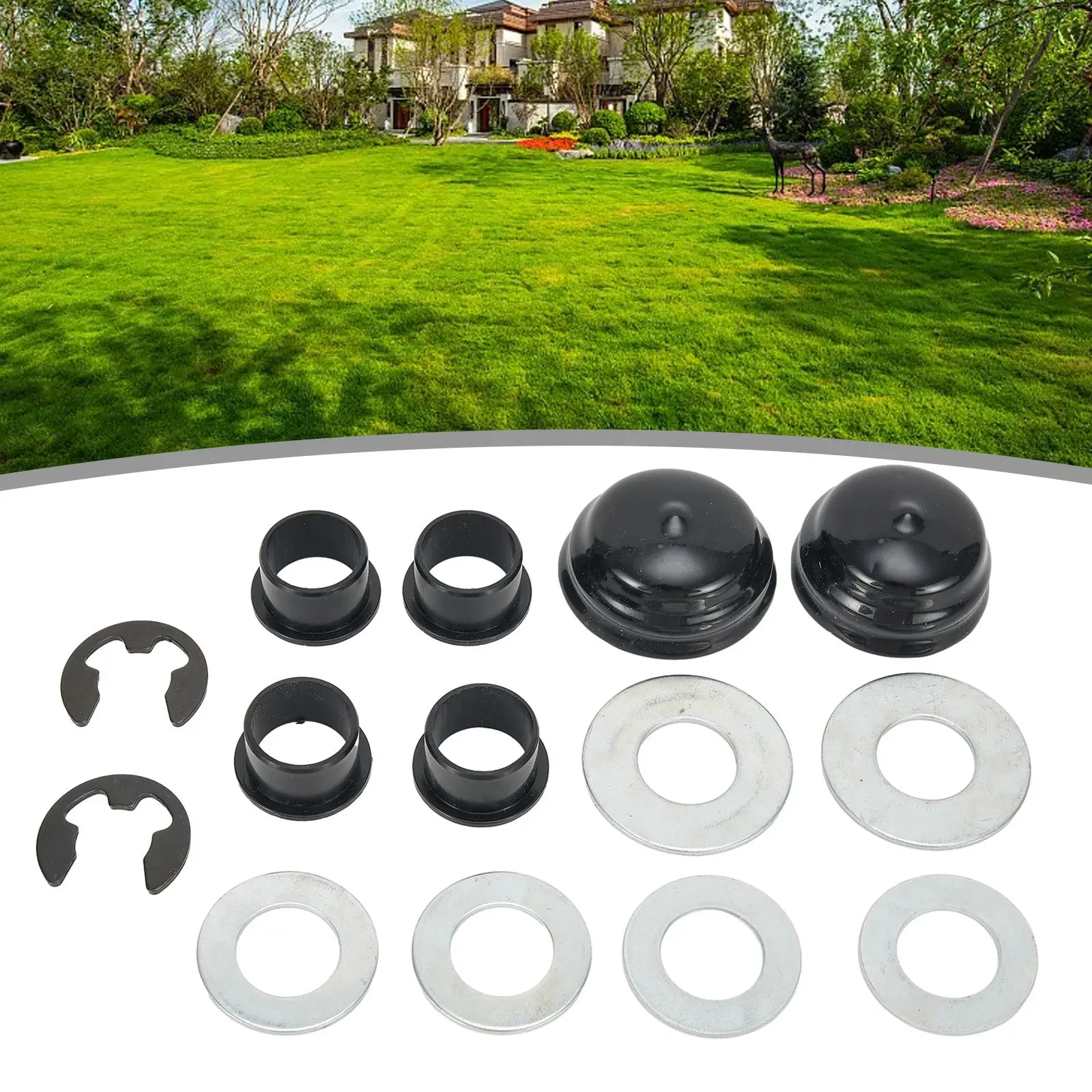 

Part Parts Lawn Mower Part Wheel Bushing Rebuild For Husqvarna For YTH Cast Axle Series Lawnmower Metal+plastic