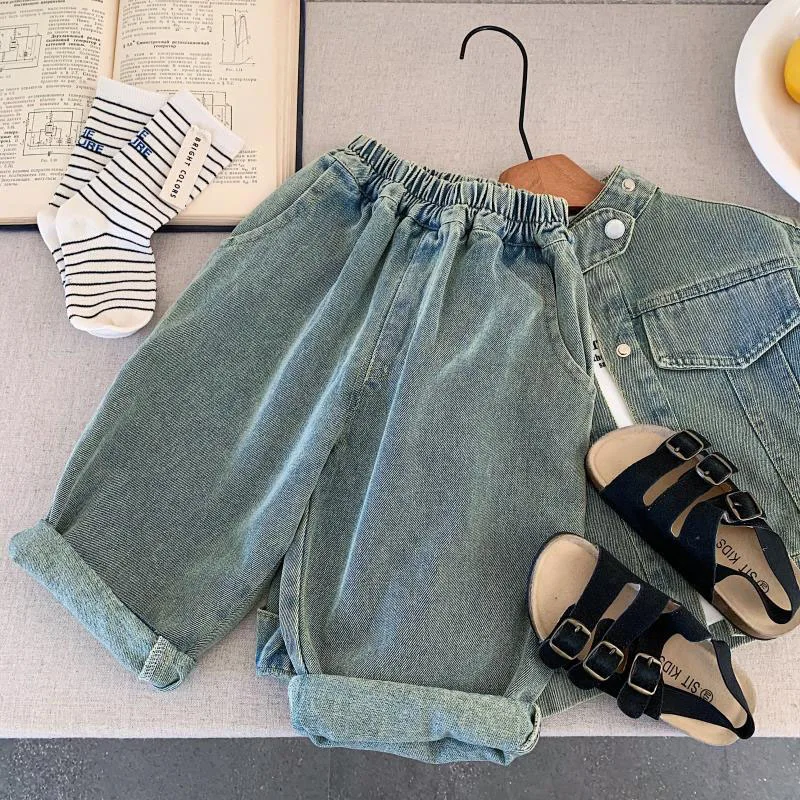 Cute Cartoon Girls Polo Shirts Shorts Set