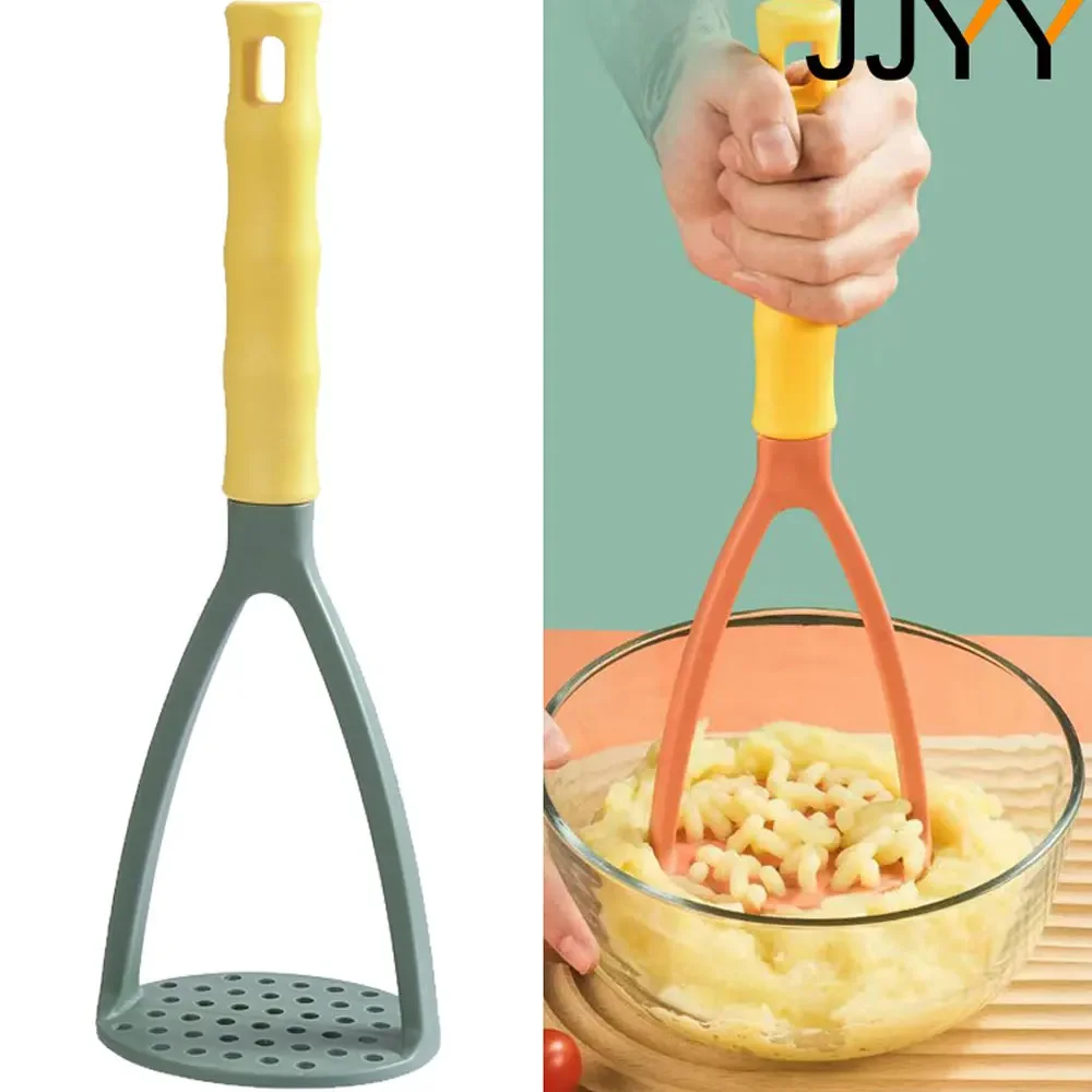 Plastic Pressed Potato Masher Puree Juice Maker Potato Tomato Pusher Smooth Mashed Potatoes Crusher Fruit Stonego Kitchen Tools potato masher