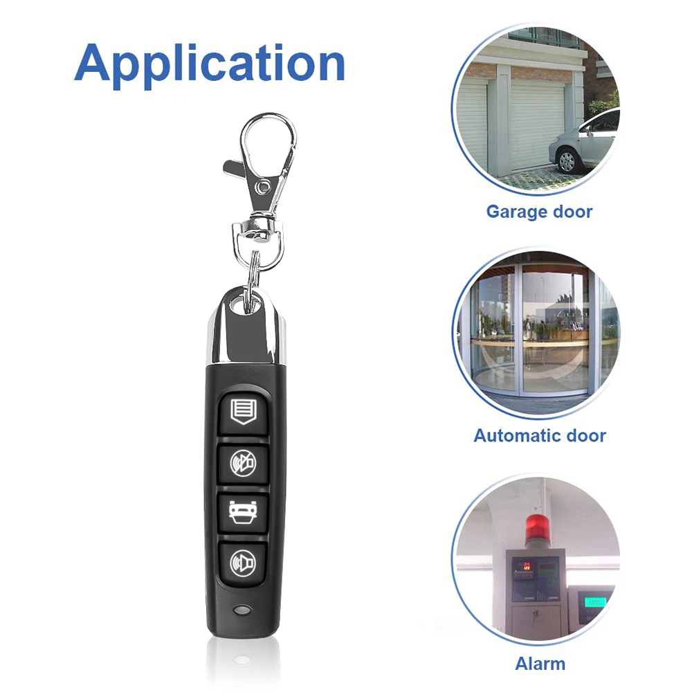 4 Channel 433Mhz Cloning Remote Controller RF Wireless Transmitter Key for Electoric Door Car Garage Door Electric Motorcycle