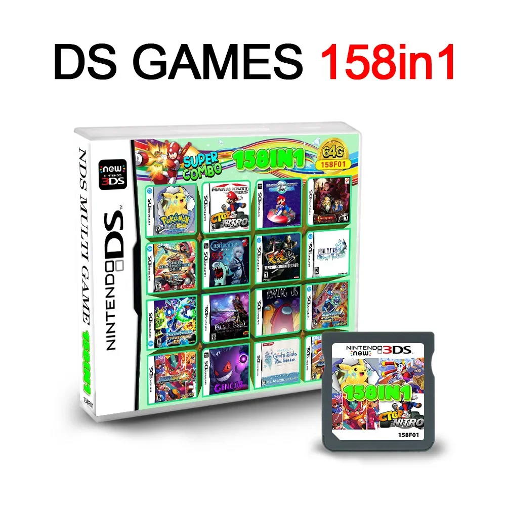 ニンテンドーDS - Nintendo DS箱付き＋カセット2個　セット 4300in1 NDS Game Cassette Mario DS Handheld Game Console V2