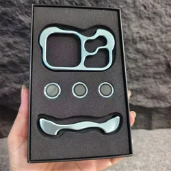 Sleek Luxury Metal Borderless Phone Case with Shockproof Aluminum Back Cover - iPhone 18 Pro (Light Blue)