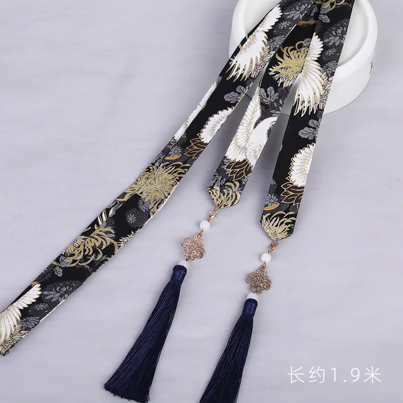 Hair Accessory Hair Headdress Jewelry Accessories Retro Chinese Hanfu Red Chiffon Tassel Hairband for Hair Headdress Women Men tiara Hair Bands Headdress Tie