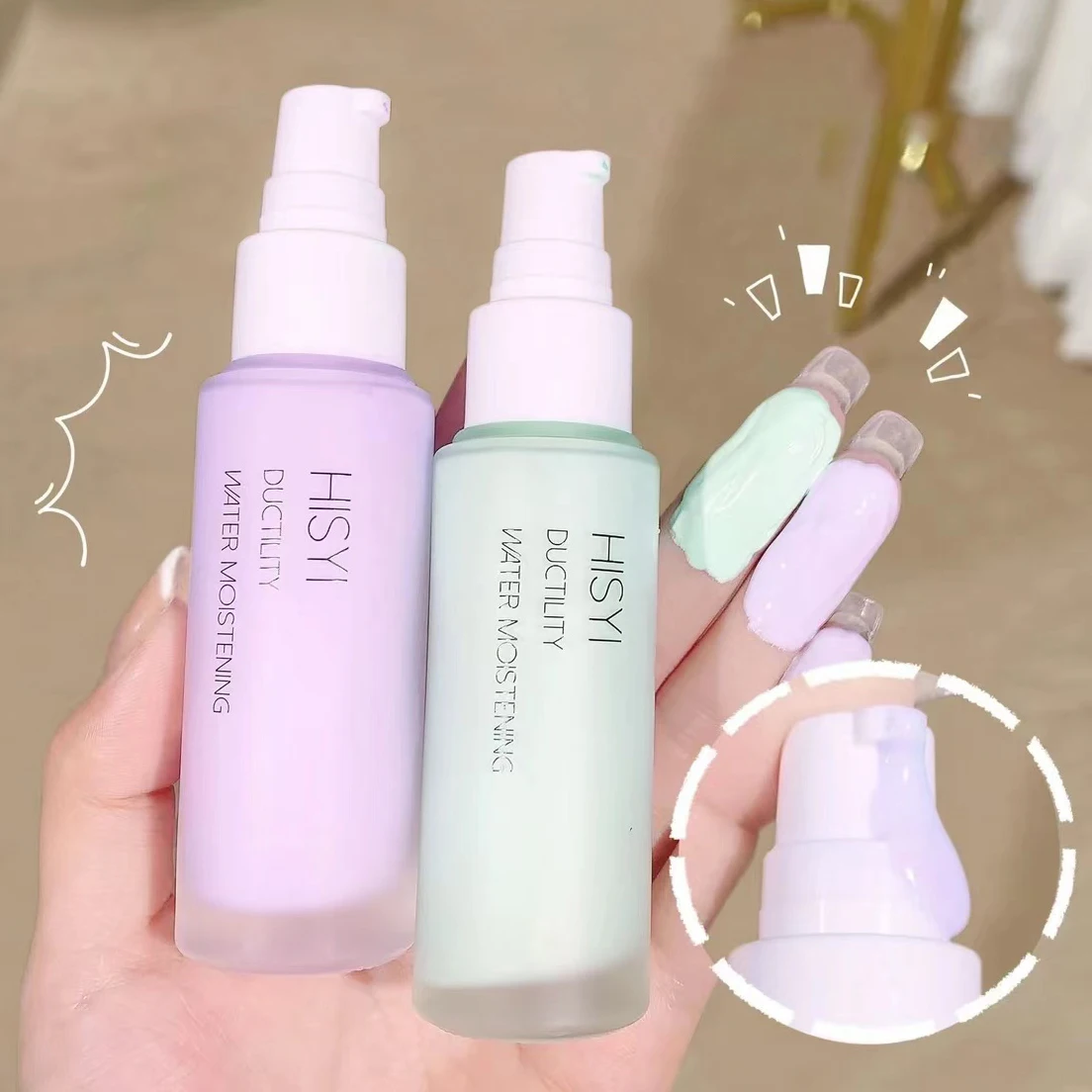 Primer per trucco Crema isolante Modifica idratante Naturale Anche il tono della pelle Correttore a lunga durata Rinfrescante e Docile 1