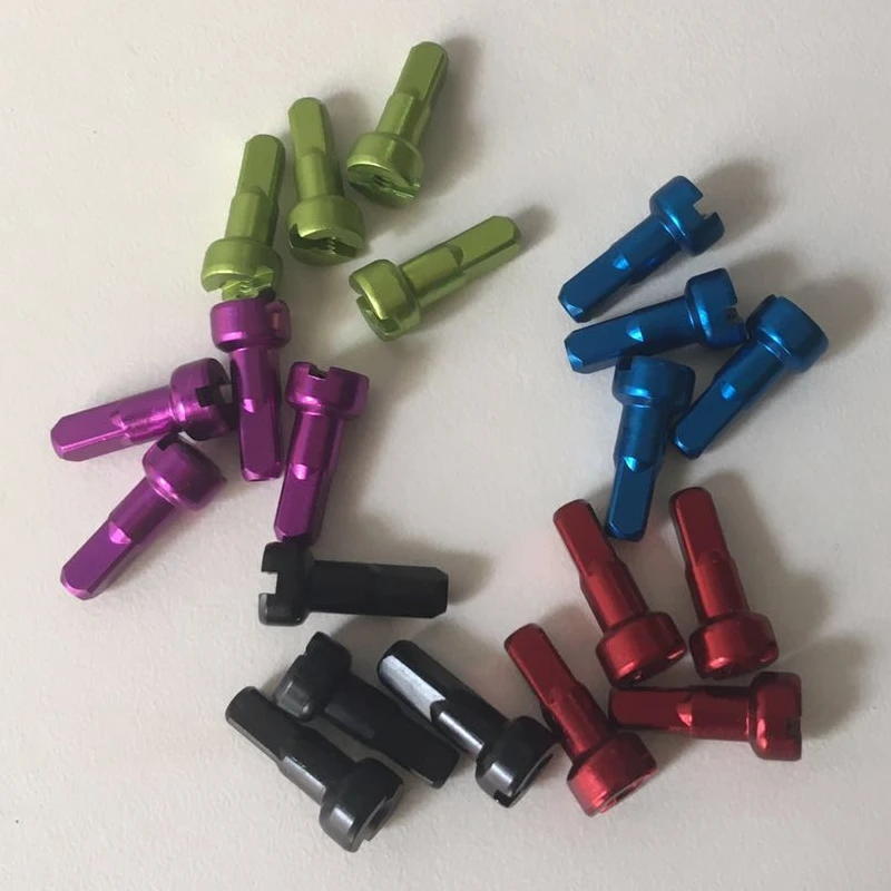 Bicycle Parts Bike Accessories Bike Spokes Nipples Pillar MV Spoke Nipple Aluminum Alloy