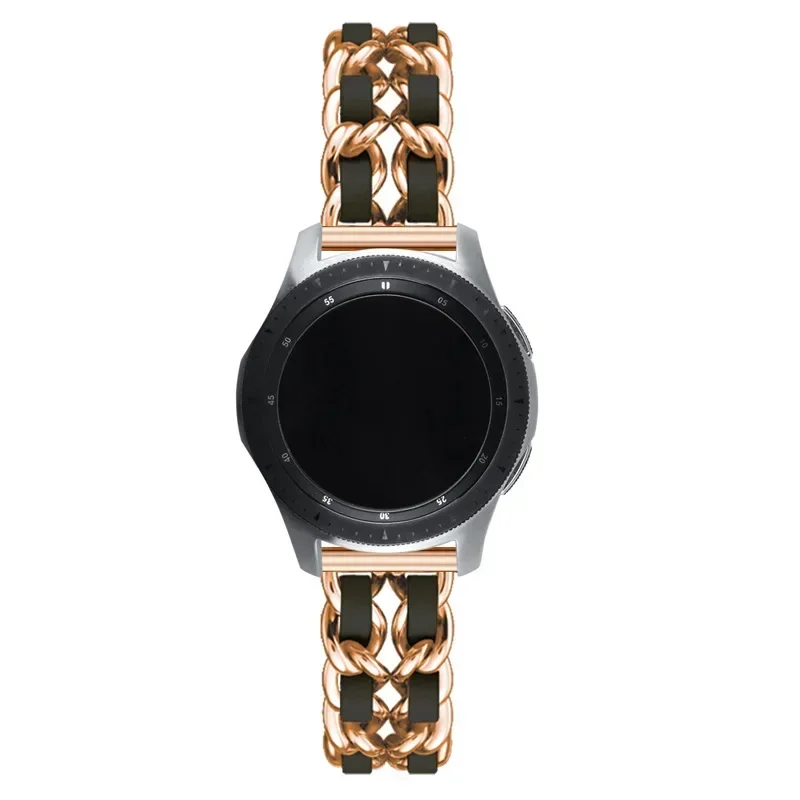 Luxurious Leather and Metal Watch Bracelet - 20mm/22mm Band