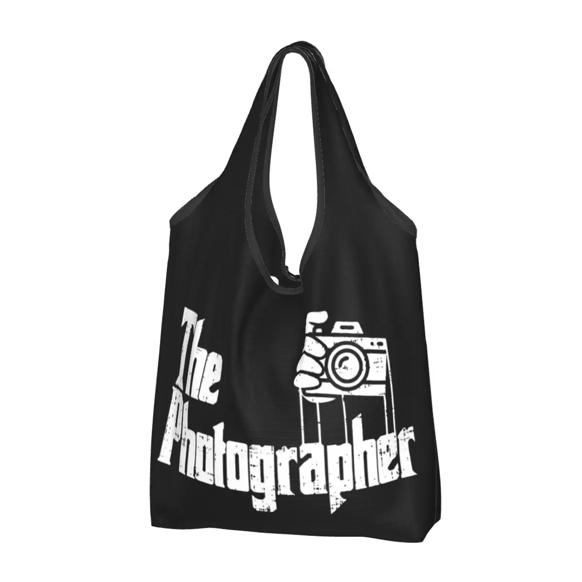 

Многоразовые фотографические продуктовые сумки для фотографа, складная машинная стирка, сумка для покупок, большая Экологически чистая сумка для хранения, прилагаемый мешок