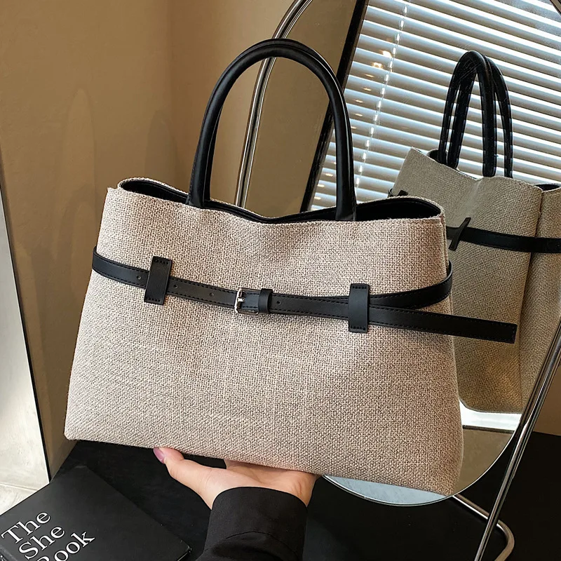 Top Handle Bag for Women PU Leather Satchel Purses Large Capacity Lock Handbags Ladies Tote Bag Satchel Work Bags