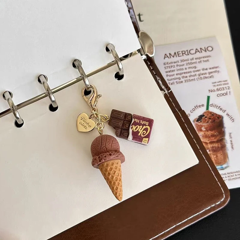Kreative einzigartige Donut Brot Kaffee Telefon Charm Strap Anhänger Lanyard simulierte Lebensmittel Spielzeug Schlüsselbund Tasche Zubehör Geschenk – Detail 2