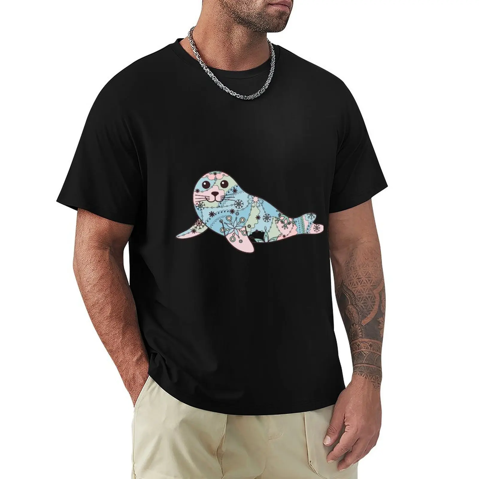 

Seal pup T-Shirt sweat blanks funnys plus size clothes fruit of the loom mens t shirts