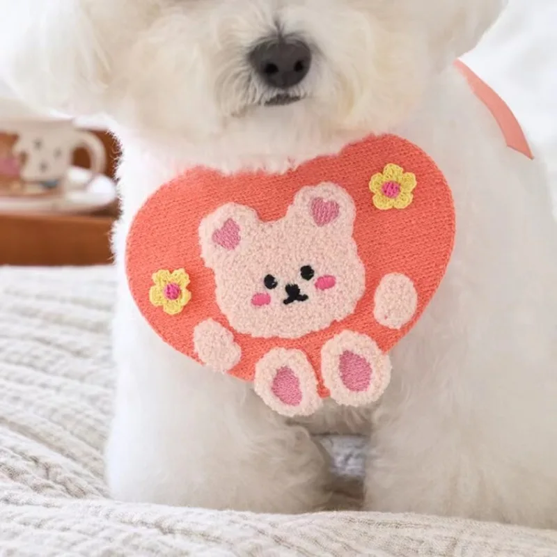 

Слюнявчик для домашних животных с вырезами, аксессуары для одежды, аксессуары для щенков, кошек