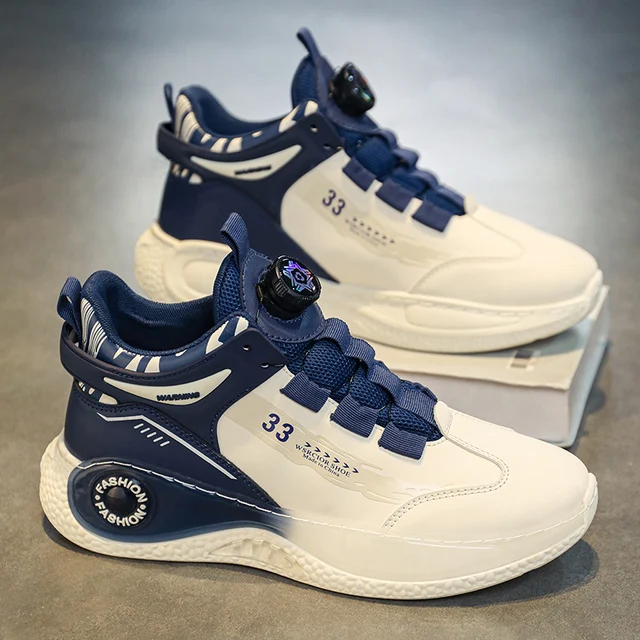 Baskets confortables coordonnantes pour hommes, chaussures à lacets, rotatives, durables, activités de plein air 2