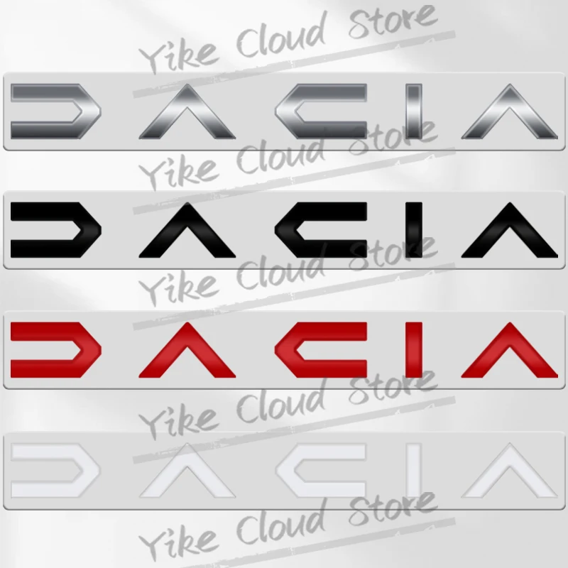 Nuovo Per Dacia Letter Emblem Duster Sandero Stepway Spring Bigster Lodgy Dokker Jogger Car 3D Metal Badge Portellone Tronco Adesivi