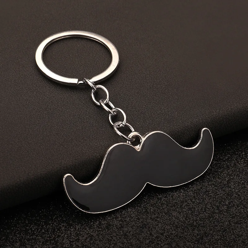 Classic Mustache Design Keychain - Unique Men's Jewelry Gift