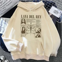 2024 Lana Del Rey Hoodies Man 90s Kawaii Anime Sweatshirt Long Sleeves Crewneck Comfortable Fleece Warm Streetwear Clothing 1