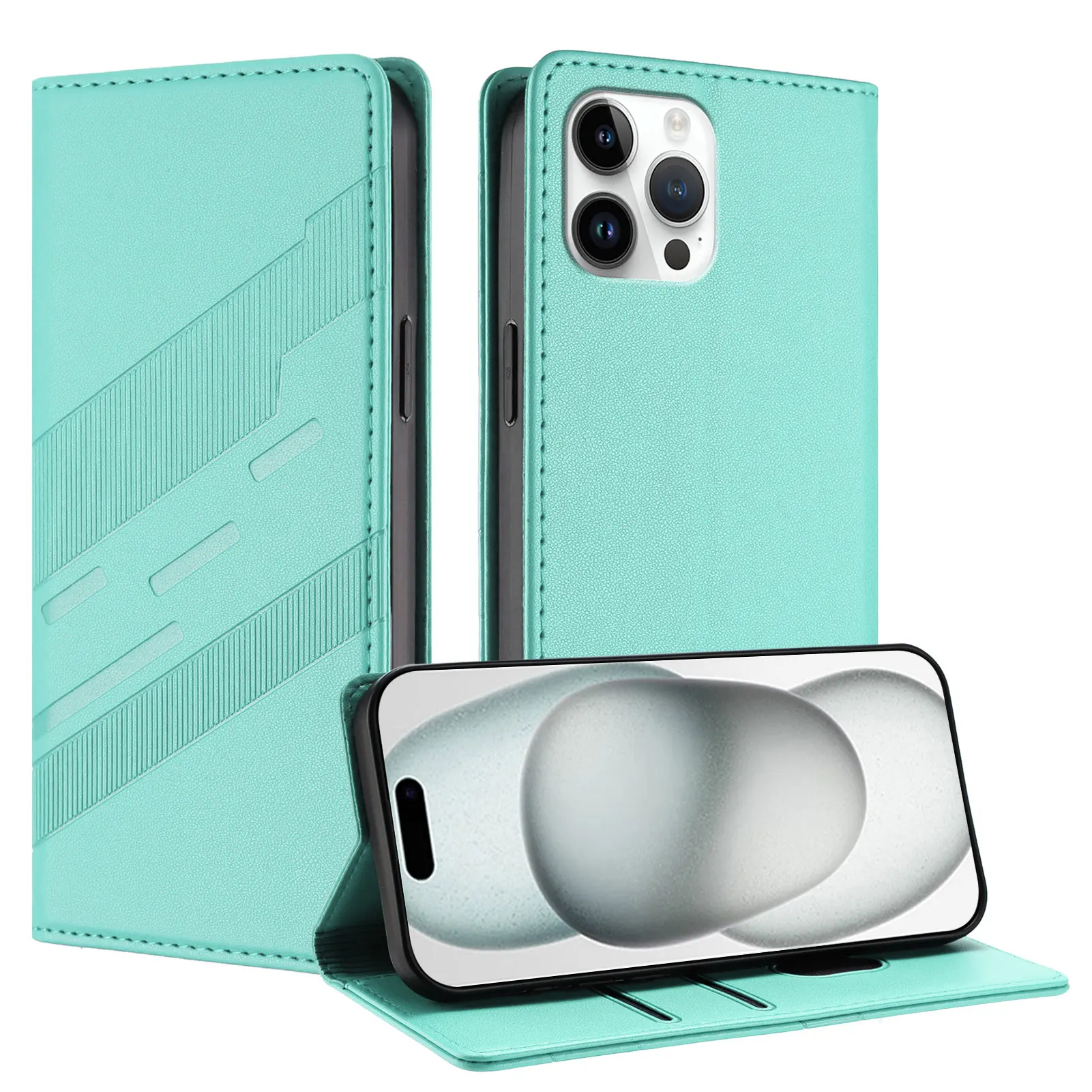 For Funda iPhone12 12mini Magnetic Leather Phone Case for
