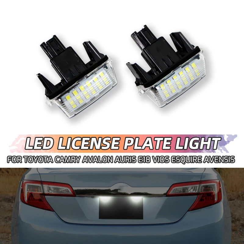 2 Pz Led Targa Lampade Per Toyota Camry Avalon Auris E18 Vios Esquire Avensis Esquire Ez Noah Proace City Sai
