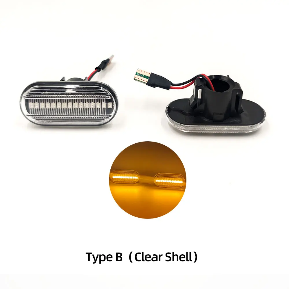 Luce Laterale LED Sequenziale Lampeggiante per Indicatori di Direzione per Dacia Duster Dokker Lodgy Renault Megane 1 Clio1 2 KANGOO ESPACE Smart  34