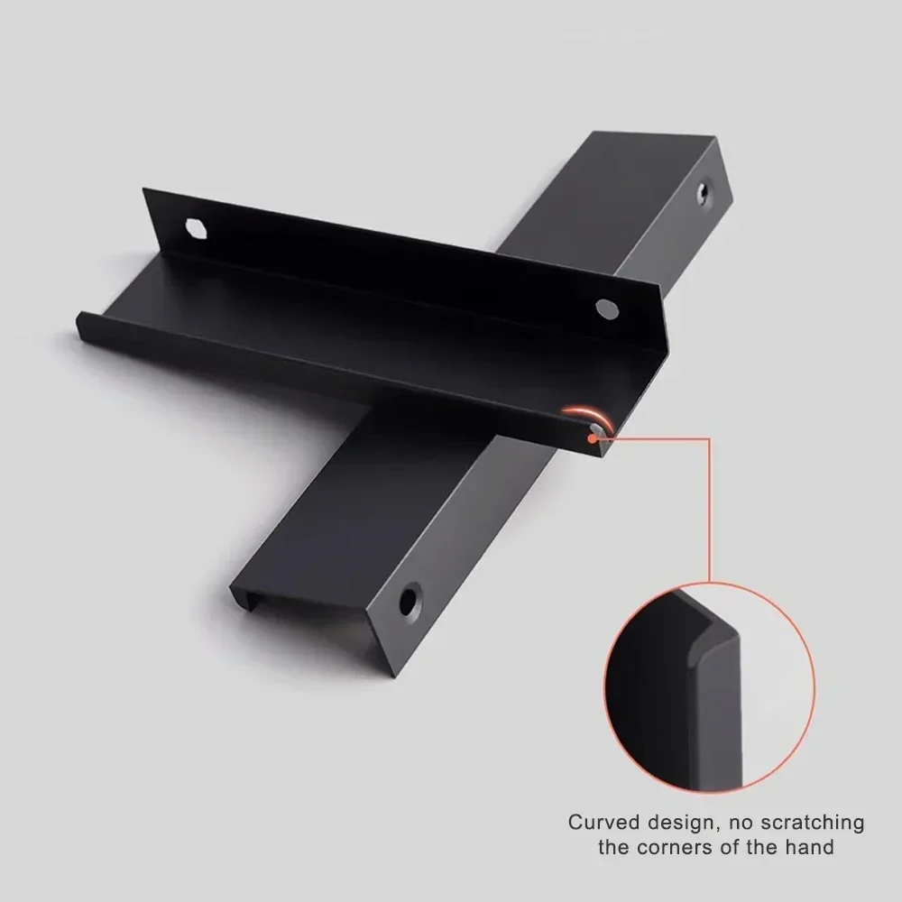 Furniture Handles Non-punch Cabinet Drawer Hidden Handles