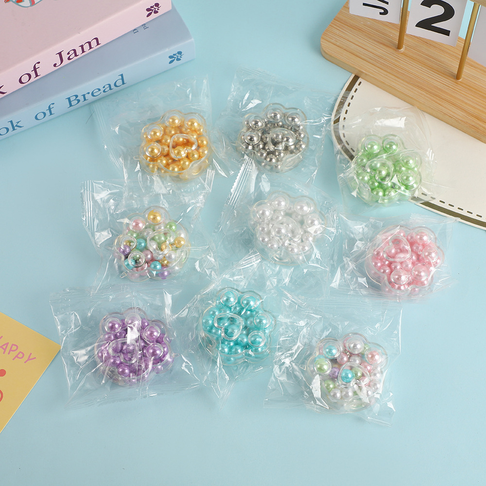 Kawaii Cat Paw Sticky Squeeze Toy Soft Realistic Pearl Cat Claw Slow Rebound Squish Stress Relief Toys Kids Adults Unique Gifts