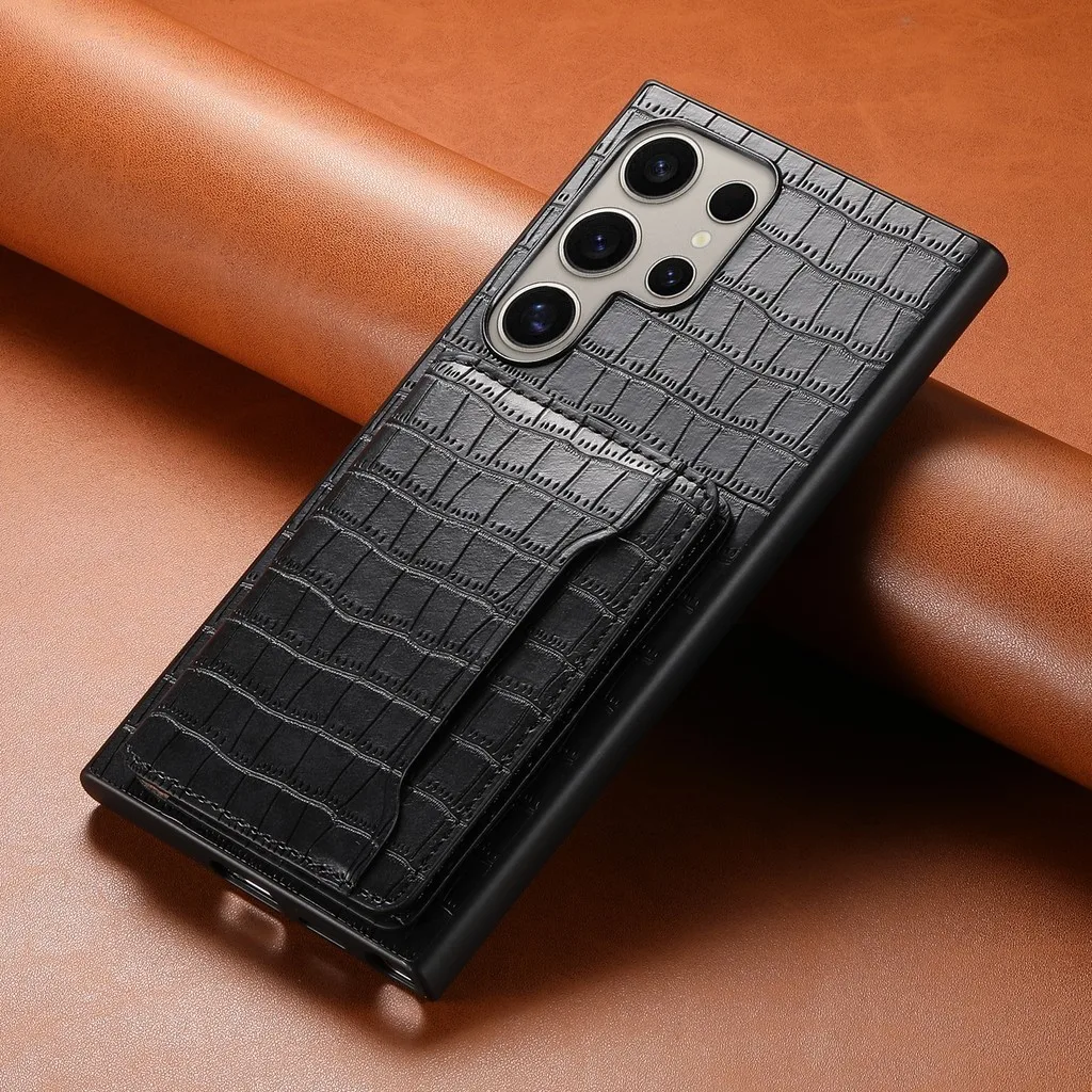Case Samsung flip couro wallet card slot