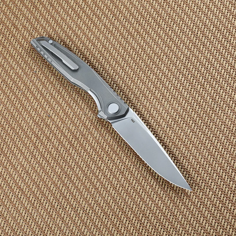 Green Thorn Astrum FP Bearing Folding Knife VG10 Blade Material TC4 Titanium Alloy Handle Outdoor Camping Portable EDC Tool 2
