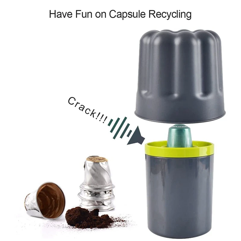 1 Piece Aluminium Coffee Capsule Recycler Box Coffee Capsule Recycler Box Small Size Recycling Bucket Tool
