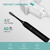 Xiaomi 6 Gear Powerful Sonic Electric Toothbrush USB Waterproof Smart Rechargeable Toothbrush Washable 8 brush heads Whitening 6