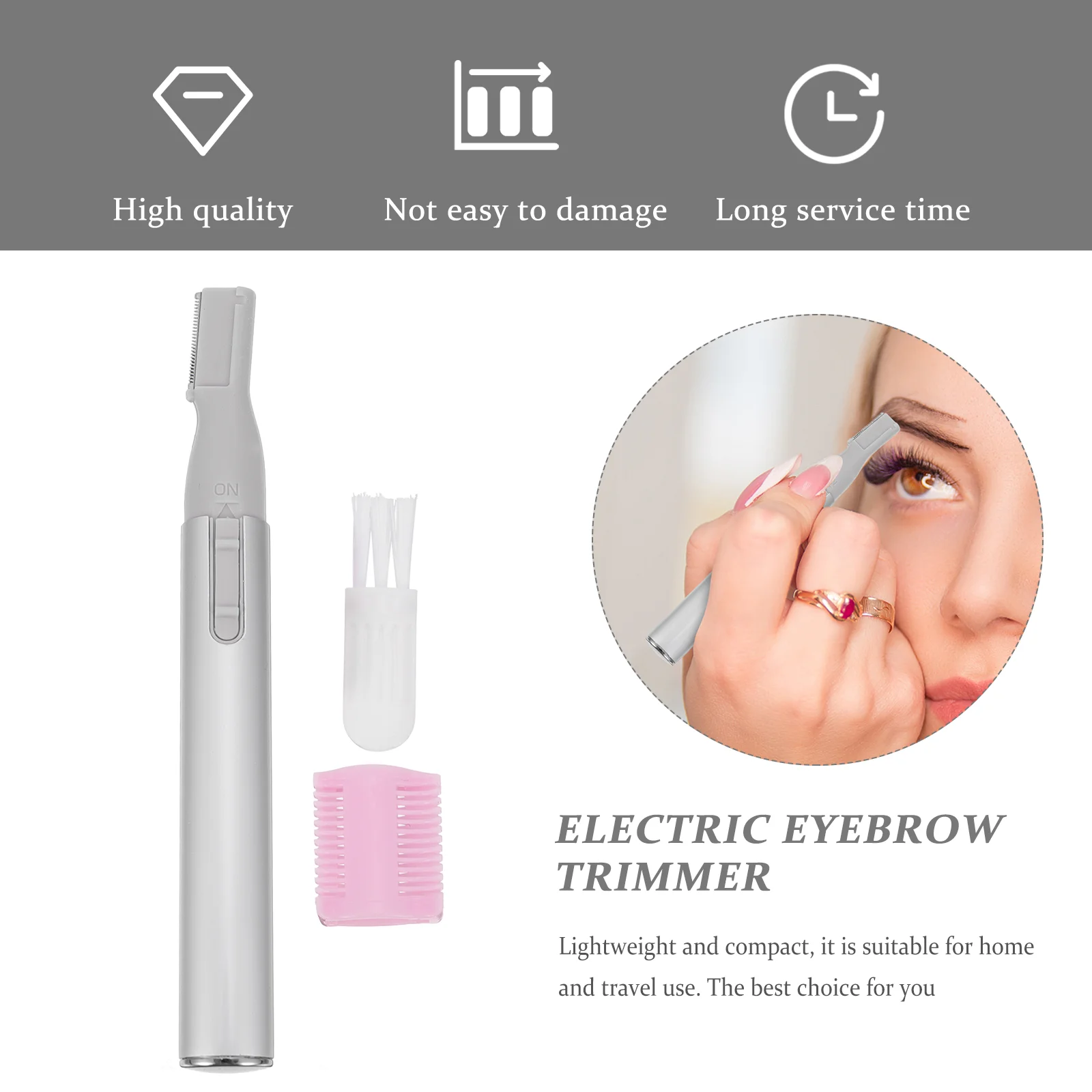 Razor Electric Eyebrow Trimmer Men and Women Beard Permanent Abs Nose Hair Remover 2