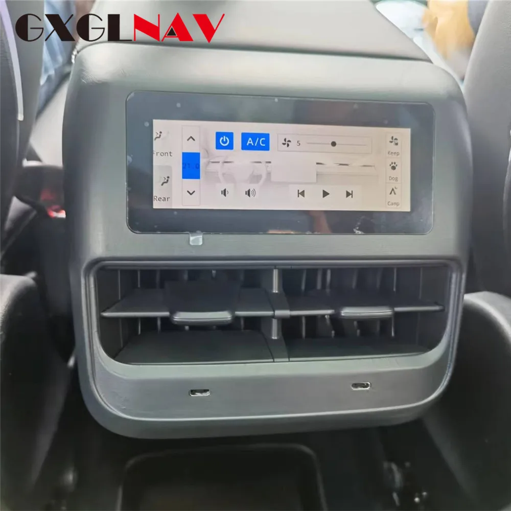 

GXGLNAV Rear Seat Entertainment Linux For Tesla Model 3/Y Air Touched Screen Conditioning Control