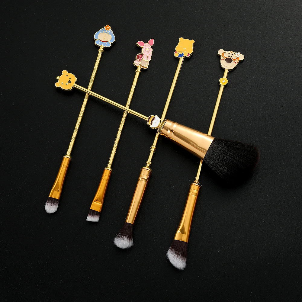 Description Picture 3 of item5Pcs/Set Kawaii Pooh Bear Piglet Tigger Eeyore Makeup Brushe Sets Professional Beauty Cosmetic Tool Eyeliner Gift for Girlfriend