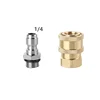 1/4 Quick Plug Quick Coupling High Pressure Washer Hose Connectors Stainless Fittings 1