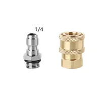 1/4 Quick Plug Quick Coupling High Pressure Washer Hose Connectors Stainless Fittings 1