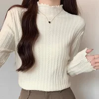 Autumn Winter chic Bottom Sweaters Women Fashion Turtleneck Pullover Slim Long Sleeve Knitted Jumpers Soft Warm Pull Femme Top - Image 6