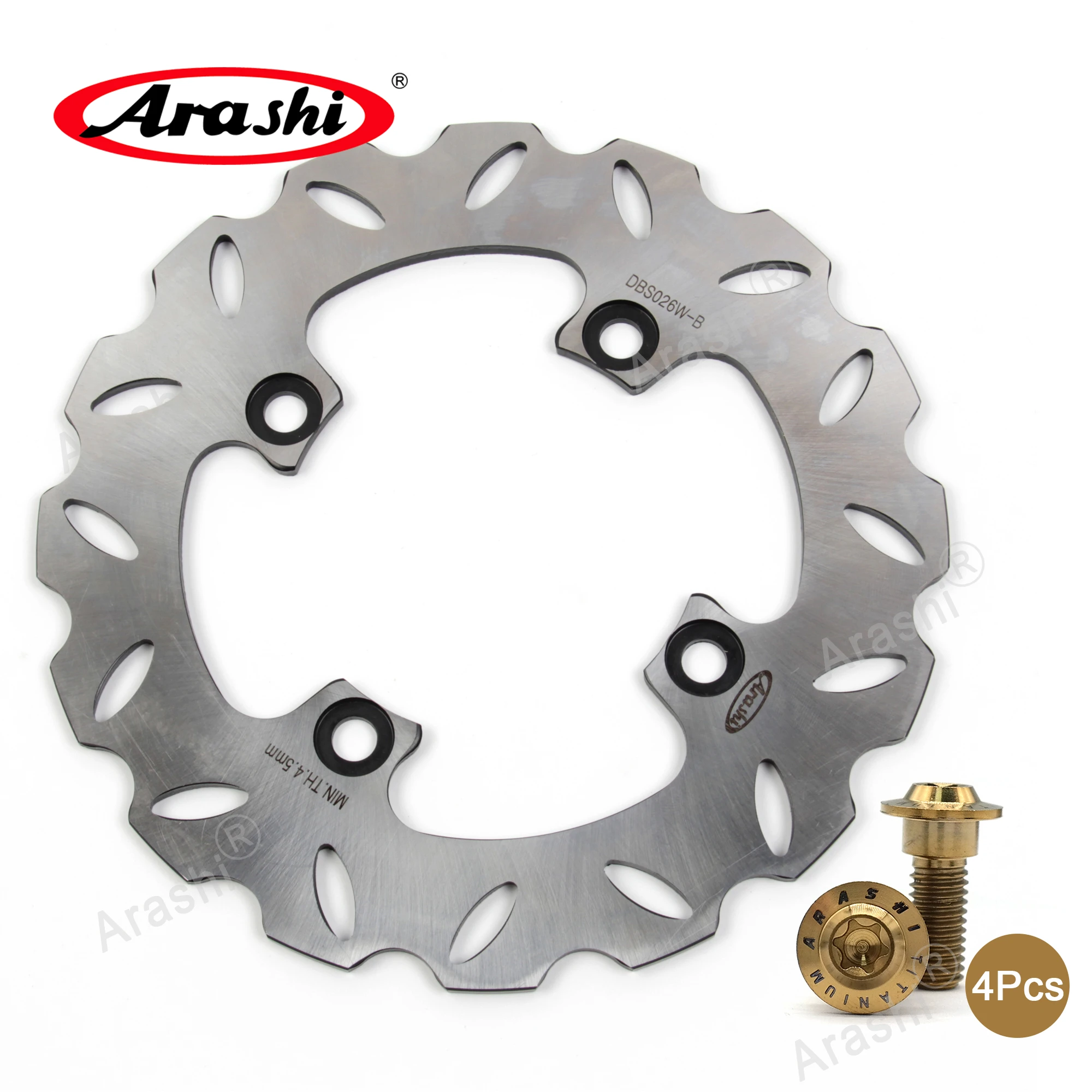 

ARASHI CNC Rear Brake Disc Rotor For KAWASAKI NINJA ZX-6R ZX6R 600 1995 1996 1997 / ZZR 600 ZZR600 1991 1992 / ZX12R 2000-2006