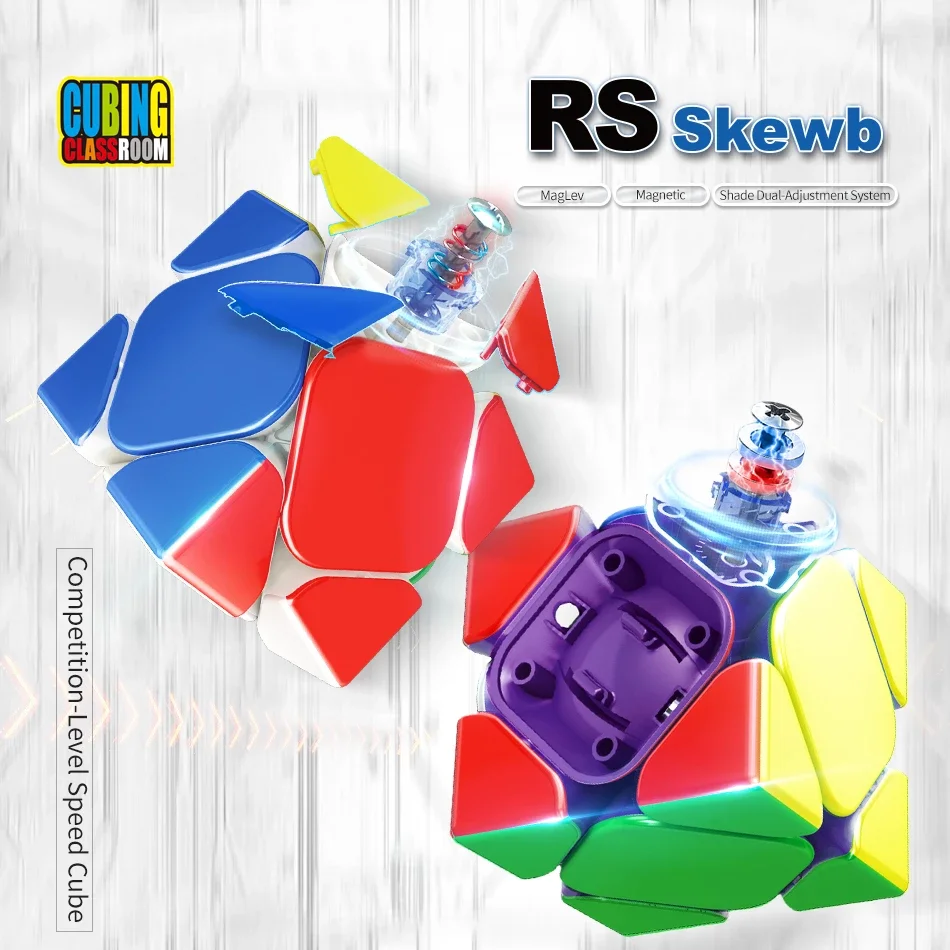 

[Picube] Moyu RS Skewb Magic Cube Magnetic Professional Puzzle for Competition Cubing Classroom Educational Gift for Children