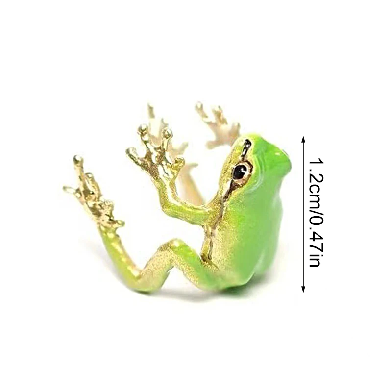Gothic Funny Green Frog Ear Clip For Women Fashion Retro Animal Ear Cuff Punk Frog Ear Clip Without Pierced Earrings Party Gift